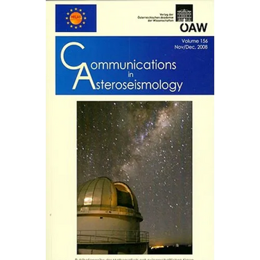 Communications in Asteroseismology Volume 156 November/December, 2008