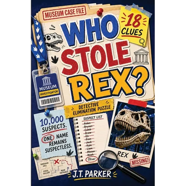 Who Stole Rex?: An Interactive Detective Mystery Puzzle for Kids with 10,000 Suspects, 18 Clues, Secret Codes, and One Answer Hidden in Plain Sight
