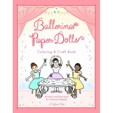 Ballerina Paper Dolls Coloring & Craft Book