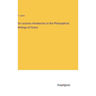 Six Lectures Introductory to the Philosophical Writings of Cicero