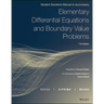 Elementary Differential Equations and Boundary Value Problems, Student Solutions Manual