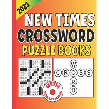 2023 New Times Crossword Puzzle Books: Penny press medium crossword puzzles book for senior & adults