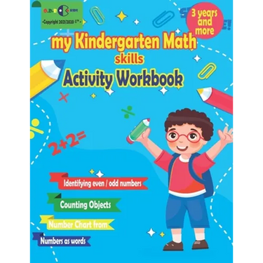 my Kindergarten Math skills Activity Workbook: School Skills Activity Book, Homeschool Kindergarteners Addition and Subtraction Activities +Worksheets