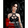Gothic Girls Grayscale Coloring Book
