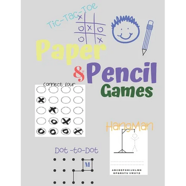 Paper & Pencil Games: Paper & Pencil Games: 2 Player Activity Book - Tic-Tac-Toe, Dots and Boxes - Noughts And Crosses (X and O) - Hangman -