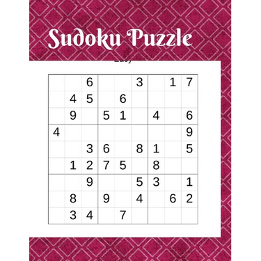 Suduko Puzzle: Book for Adults/teen with easy to hard levels. improve your game with these two challenging levels. Large print and solutions included