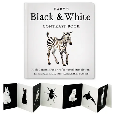 Baby's Black and White Contrast Book: High-Contrast Art for Visual Stimulation at Tummy Time