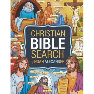 Christian Bible Word Search: Large print biblical puzzle book 8.5x11