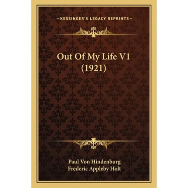 Out Of My Life V1 (1921)