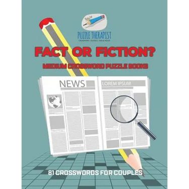 Fact or Fiction? Medium Crossword Puzzle Books 81 Crosswords for Couples