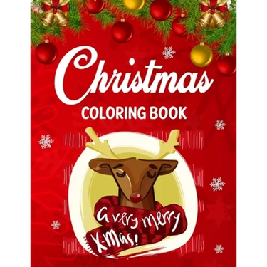 Christmas coloring book: Adult christmas coloring book for stress relief & relaxation.