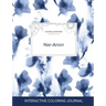 Adult Coloring Journal: Nar-Anon (Nature Illustrations, Blue Orchid)