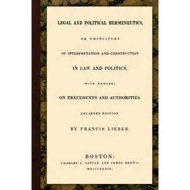 Legal and Political Hermeneutics