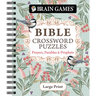 Brain Games - Bible Crossword Puzzles: Prayers, Parables & Prophets - Large Print