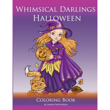 Whimsical Darlings Halloween: Coloring Book