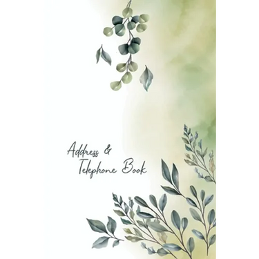 Address and Telephone book: Beautiful Floral Notebooks for Keeping Track of Addresses, Email, Mobile, Work & Home Phone Numbers