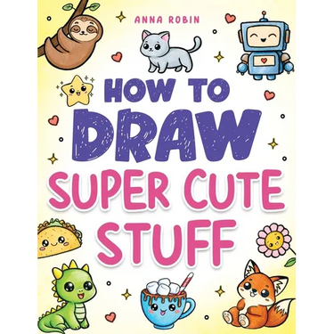 How to Draw Super Cute Stuff: Step-by-Step Kawaii Drawing Book for Kids: Learn to Draw Adorable Animals, Cute Food & Fun Characters
