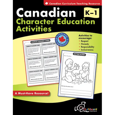 Canadian Character Education Activities Grades K-1