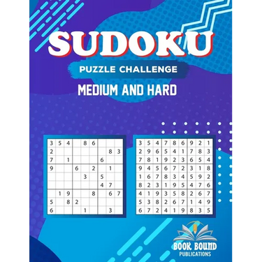 Sudoku Puzzle Challenge Medium And Hard: Puzzles Brain Games for Adults - Sudoku Logic Games For Adults Medium to Hard Level, Huge Puzzles Book With S