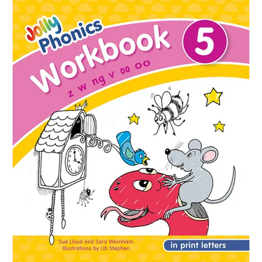 Jolly Phonics Workbook 5: In Print Letters (American English Edition)