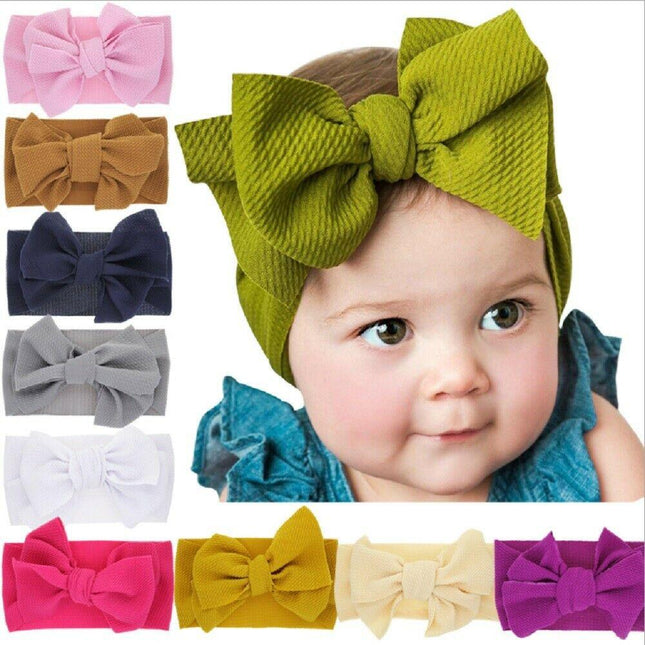 10 Pcs Kids Girl Baby Headband Toddler Lace Bow Flower Hair Band Accessories US by Plugsus Home Furniture - Vysn
