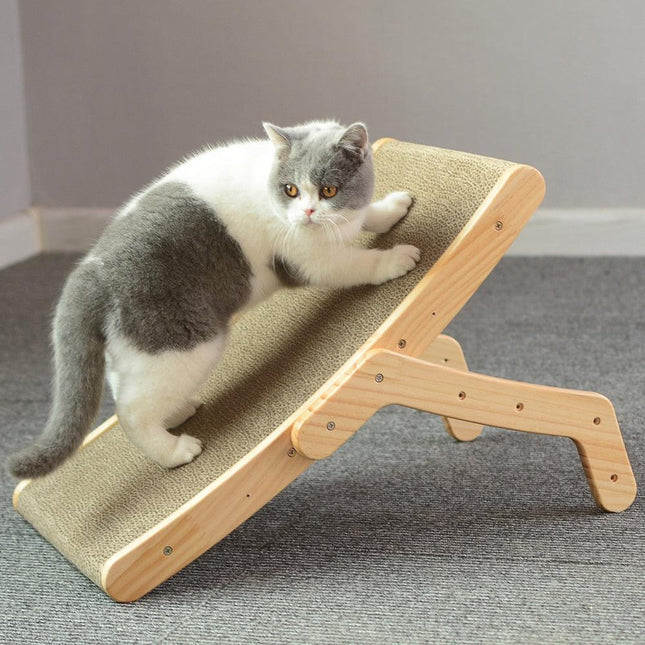 Cat Scratcher - Bed w/ Wood Frame by GROOMY - Vysn