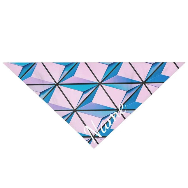 Custom Dog Bandana - Pink Diamond Patterns by GROOMY - Vysn