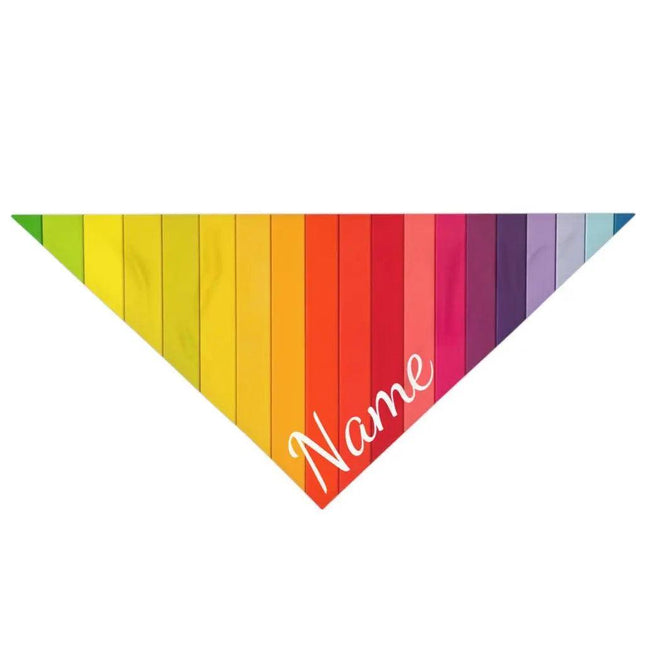Custom Dog Bandana - Rainbows Patterns by GROOMY - Vysn