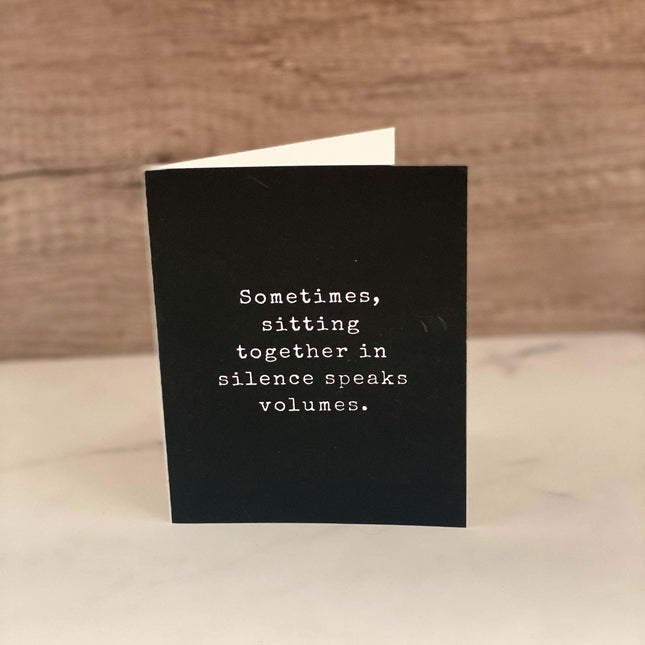 Eco Friendly Card - Sitting in Silence by Soothi - Vysn