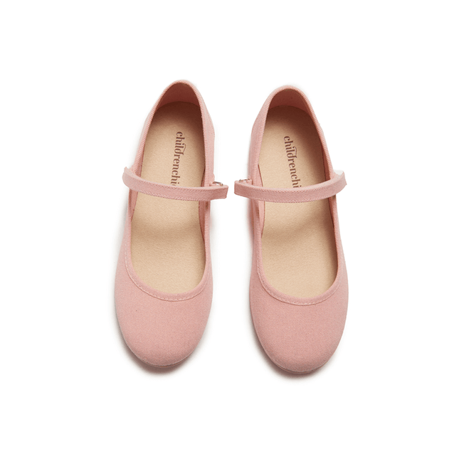 ECO-friendly Classic Canvas Mary Janes in Peach by childrenchic - Vysn