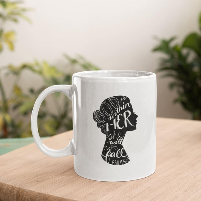 God Is Within Her | Mug by The Happy Givers - Vysn