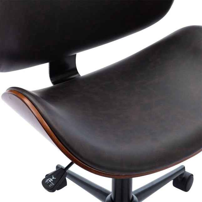 Mid-Century Bentwood Seat Swivel Adjustable by Plugsus Home Furniture - Vysn