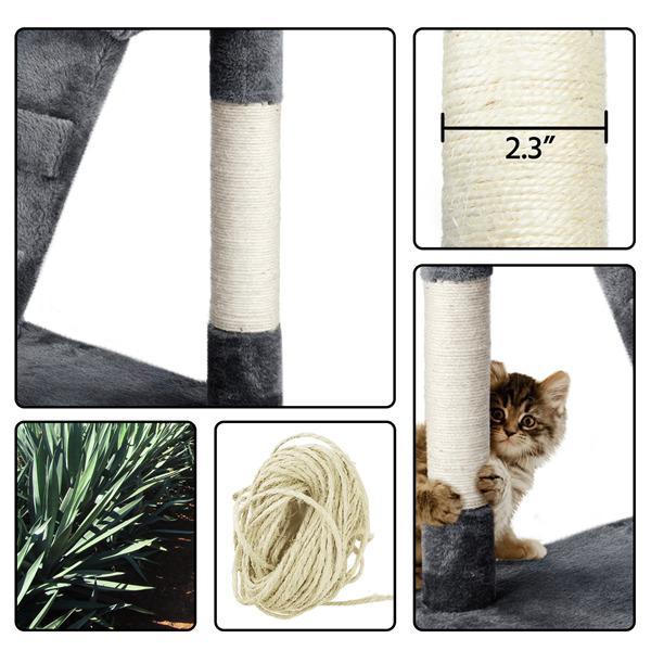 Multilevel Cat Tree Scratcher Furniture Cat Tower by Quality Home Distribution - Vysn