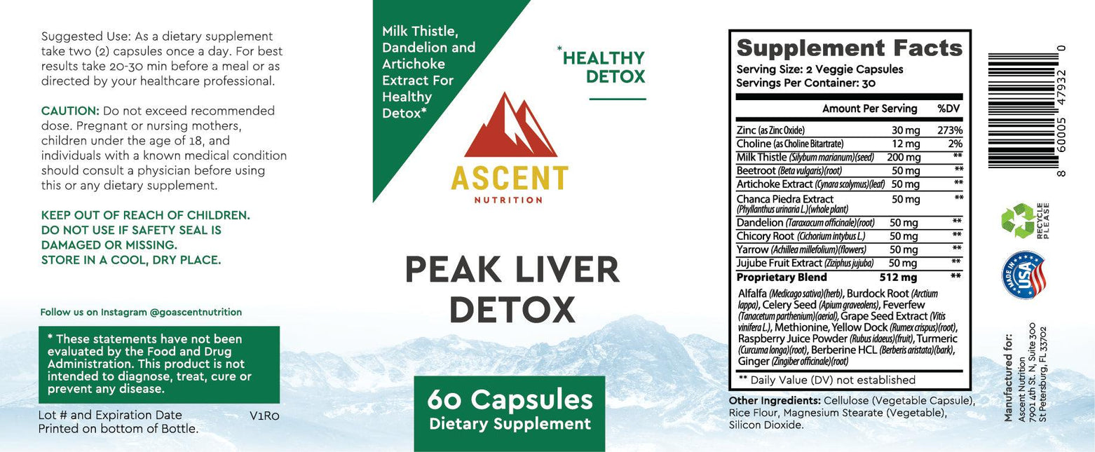 Peak Liver Detox by Ascent Nutrition - Vysn