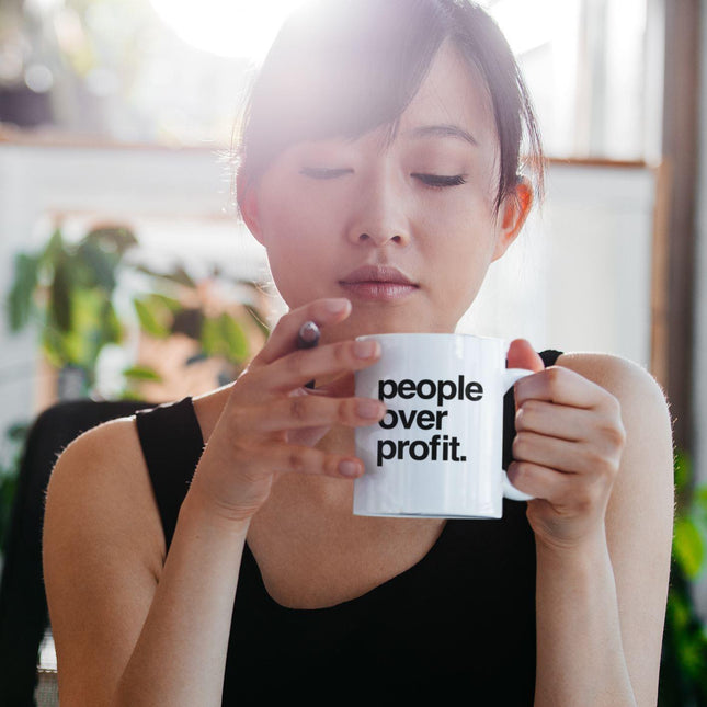 People Over Profit | Mug by The Happy Givers - Vysn