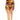 Plus gold & floral pattern print belted romer - Vysn
