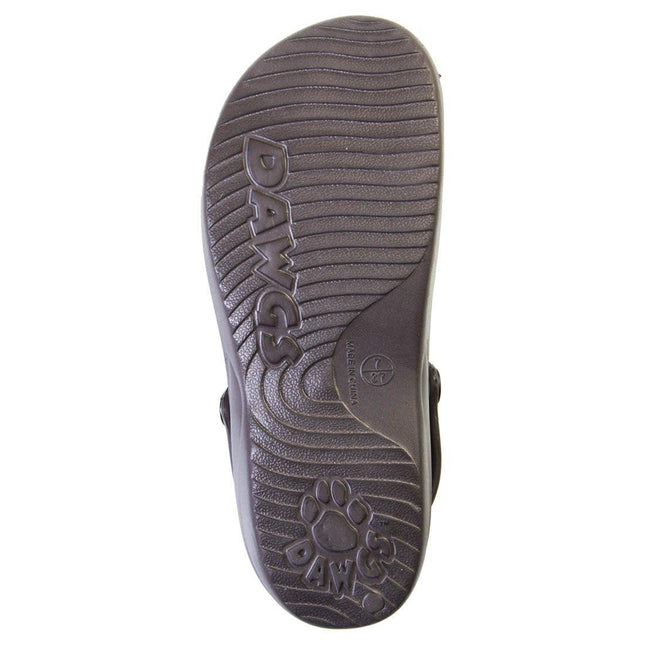 Women's 3-Strap Sandals - Dark Brown by DAWGS USA - Vysn