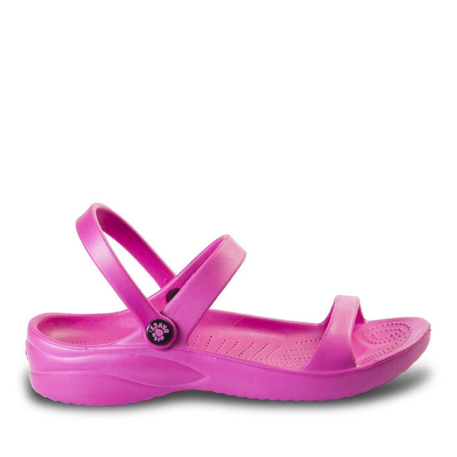 Women's 3-Strap Sandals - Hot Pink by DAWGS USA - Vysn