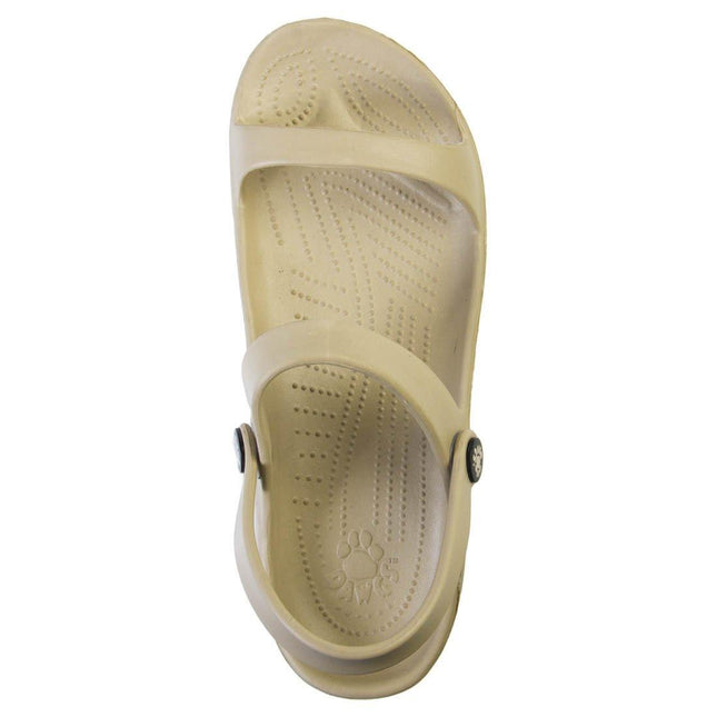 Women's 3-Strap Sandals - Tan by DAWGS USA - Vysn