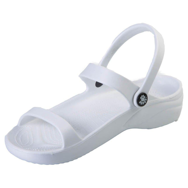 Women's 3-Strap Sandals - White by DAWGS USA - Vysn