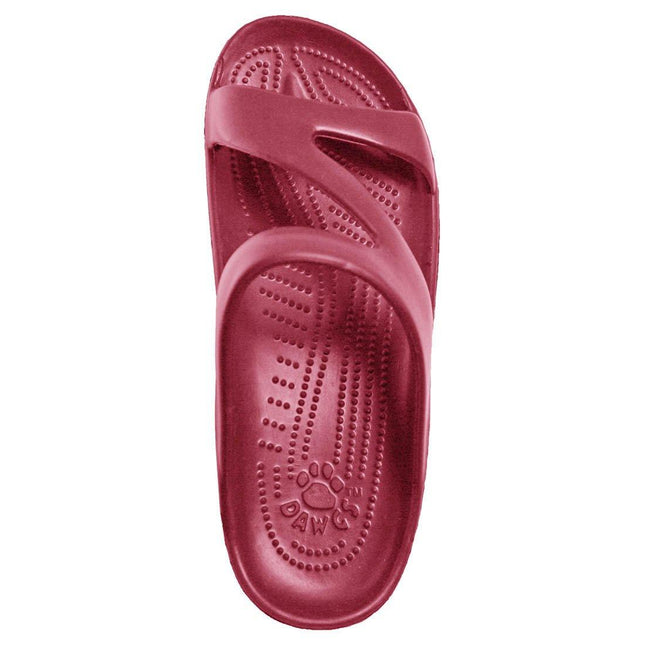 Women's Z Sandals - Burgundy by DAWGS USA - Vysn