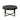 Wooden octagonal retro patchwork craft 30 inch wooden tabletop cross metal leg coffee table (Antique Black)