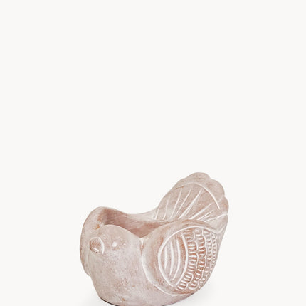 Terracotta Tea Light Candle Holder - Bird by KORISSA