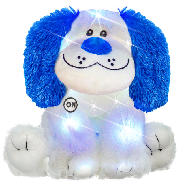 Rainbow Lites Puppy Dog Glow Plush LED Night Light Up Stuffed Animal (16 inch) by The Noodley