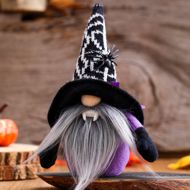 Spooky Spider Gnome Set, Spooky Halloween Decoration by OrnamentallyYou