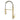 All copper spring faucet, kitchen sink with rotatable pull-out paint, black and gold dots