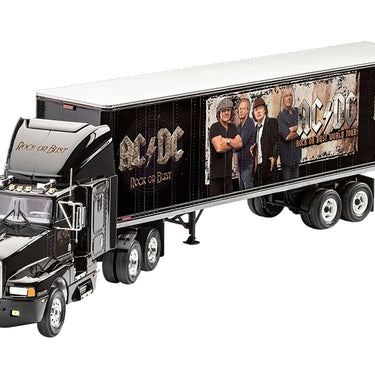 Level 3 Model Kit Kenworth Tour Truck "AC/DC Rock or Bust" 1/32 Scale Model by Revell