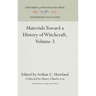 Materials Toward a History of Witchcraft