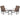 3 Pieces Patio Rattan Rocking Furniture Set-Brown