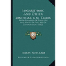 Logarithmic And Other Mathematical Tables: With Examples Of Their Use And Hints On The Art Of Computation (1882)